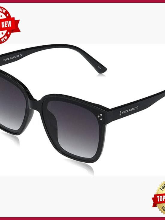 100% UV Protective Square Sunglasses with Pouch